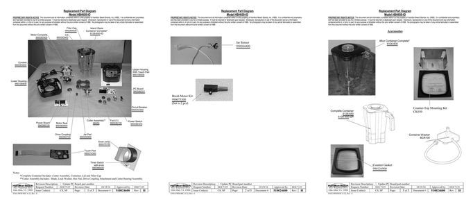 Part Location Diagram of 990083900 Hamilton Beach Container Lid (120v Only)
